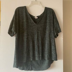 Oversized Hunter Green Heathered T Shirt